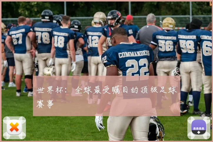 世界杯：全球最受瞩目的顶级足球赛事